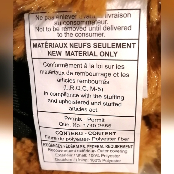 Justin Bieber Brown Bear Backpack NWT - Picture 6 of 7